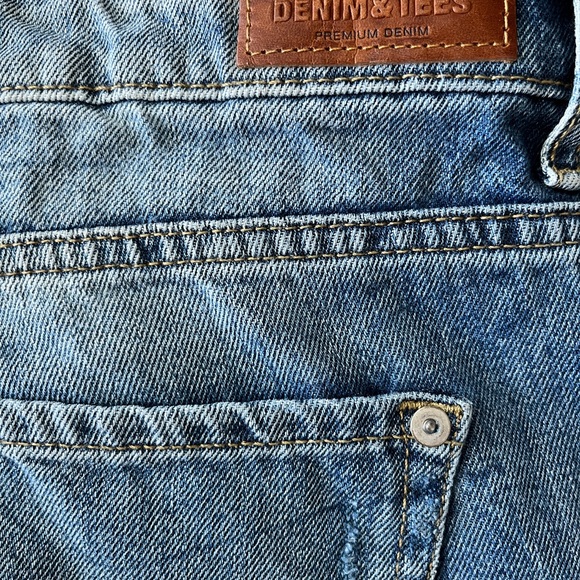 Mango Premium Patchwork Denim Nancy Relaxed Cropped Distressed Jeans Rivets 4 - Picture 5 of 14